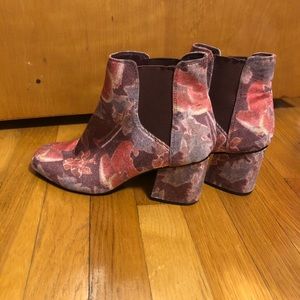 Indigo Rd Velvet Flowered Ankle Boots
